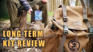 Long Term Camp  Bushcraft Kit Review [upl. by Adlesirg501]