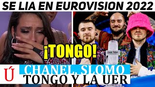 ❌ GRAN TONGO en Eurovisión 2022 que dejó a Chanel SIN GANAR con Slomo a la luz [upl. by Natehc]