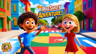 The Road Safety Adventure Song for Kids – Rhymes by ZubiDubiKids [upl. by Everrs]