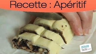 Recette facile Des mini palmiers à la tapenade [upl. by Llorrac]