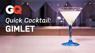 How to Make a Gimlet – Quick Cocktail – America’s Bartender – GQ Magazine [upl. by Arrotal]