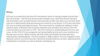 RTOS RTLinux a short introduction [upl. by Gould]