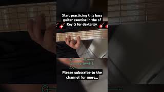 Bass guitar exercise for dexterity bassfingering music Basstutorial [upl. by Enitsyrhc651]