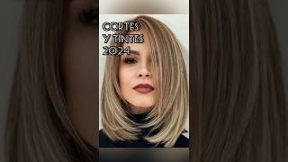 NUEVOS TIPS DE MODA EN CORTES Y TINTES DE CABELLO 2024fip fashion viral [upl. by Ledarf]