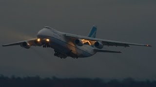 ADB Antonov124 at ZRH  WONDERFUL SOUND [upl. by Drugge]