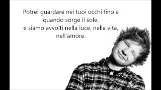 Ed Sheeran Afire Love Traduzione [upl. by Dnomso]