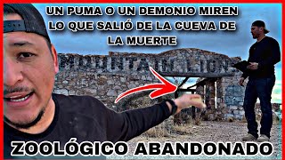 ZOOLÓGICO ABANDONADO MIREN LO QUE ME SALIÓ DE ADENTRO DE LA CUEVA DE LA MUERTE UN PUMA O UN DEMONIO [upl. by Albertina]