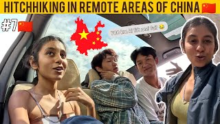 SOLO INDIAN GIRL HITCHHIKING IN CHINA 🇨🇳😳  Bhot mushkil hai yaha lift lena [upl. by Alyahsal]