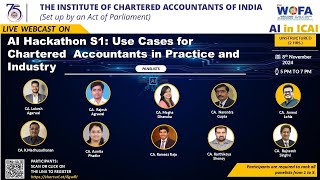 ICAI AI Marathon Hackathon 20241 Demonstration of Innovative Use Cases for Chartered Accountants📚 [upl. by Meridel]