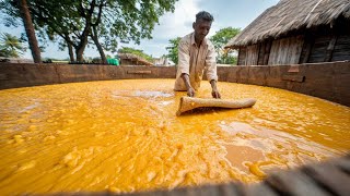 Behind the scenes of Organic Sugar Factory in Village [upl. by Hirasuna]