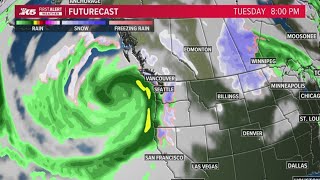 Bomb cyclone forecast  KING 5 First Alert Weather [upl. by Inigo]