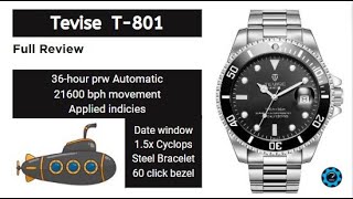 Tevise T801  Automatic Homage Watch [upl. by Derriey]