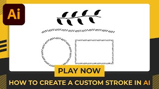 Create Custom Stroke  Illustrator Tutorial [upl. by Leduar]