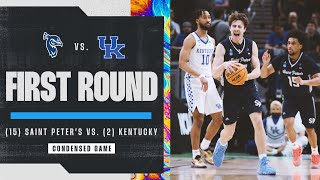 Saint Peter’s vs Kentucky  First Round NCAA tournament extended highlights [upl. by Sirkin]