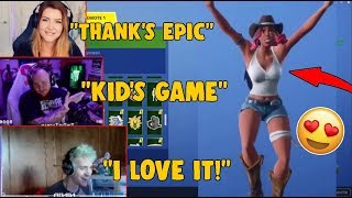 Streamers Reacts To NEW CALAMITY Skin Jubilation Boob Jiggle Bug  Fortnite Funny Moments amp Fails [upl. by Theron530]