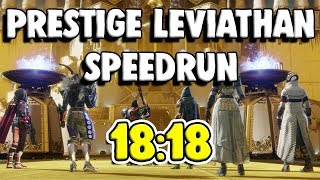 Prestige Leviathan World Record Speedrun 1818  Destiny 2 [upl. by Cai]