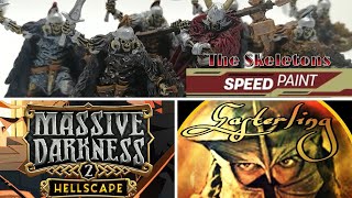 Painting Massive Darkness 2 Ep 5  How to Speedpaint the Skeletons [upl. by Trudnak656]