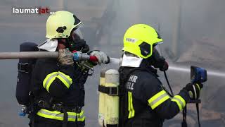 Großbrand auf Bauernhof in Vorchdorf [upl. by Adile]