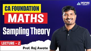 Sampling theory lecture 3 I CA Foundation Maths I New syllabus additional topic [upl. by Nevi]