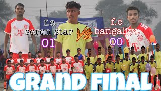 GRAND FINAL FC SOREN STAR 01VS FC BANGALIYA 00AT JIRLI KARHARIYA FOOTBALL TURNAMENT 2024 [upl. by Ahtennek]