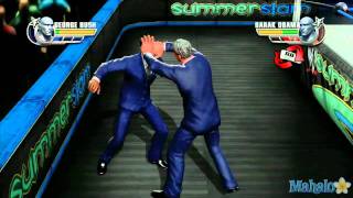 WWE All Stars Grudge Match  Barack Obama Vs George Bush [upl. by Yovonnda15]