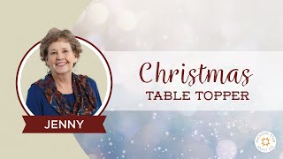 The Easiest Christmas Table Topper  Mini Tree Skirt Youll Ever Make [upl. by Volny817]