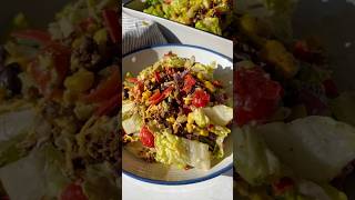 Make Ahead Taco Salad recipe food easyrecipe healthyfood makeahead [upl. by Sarita329]