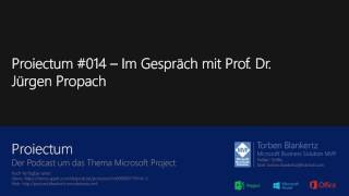 Projectum 014 – Im Gespräch mit Prof Dr Jürgen Propach [upl. by Nahtanod]