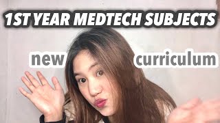 MEDTECH FIRST YEAR SUBJECTS 1st sem  medtech vlog 📚✨ [upl. by Yesor]