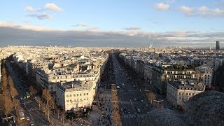 エトワール凱旋門からの眺め  Arc de triomphe de lÉtoile [upl. by Hildagard]