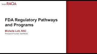 FDA Regulatory Pathways and Programs [upl. by Lauder]