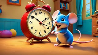 Hickory Dickory Dock Nursery Rhyme Song for Kids [upl. by Ahsaeym]