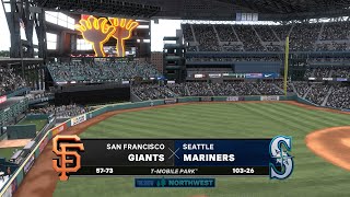 San Francisco Giants 5773  Seattle Mariners 10326  RS 130  MLB The Show 24 Gameplay [upl. by Ecnar]