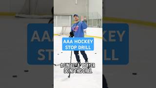 AAA HOCKEY STOP DRILL hockeydevelopment icehockey [upl. by Nylqcaj632]