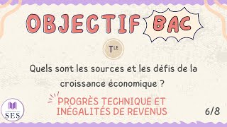 BAC Cours croissance économique  Le progrès technique engendre des inégalités de revenus [upl. by Mosera105]