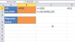 Excel  LOS i LOSZAKR  omówienie funkcji  porada 104 [upl. by Eelame]