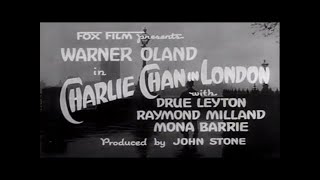 1934 CHARLIE CHAN IN LONDON TRAILER WARNER OLAND [upl. by Doowle]