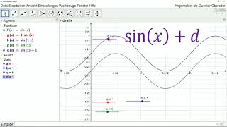 Winkelfunktionen Parameter Teil 1 sinxd [upl. by Wayne128]