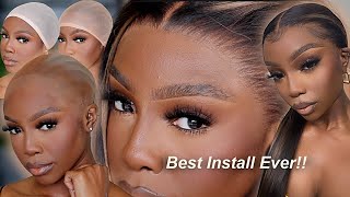 START TO FINISH Frontal Wig Install For Beginners  Bald Cap Method [upl. by Ary505]