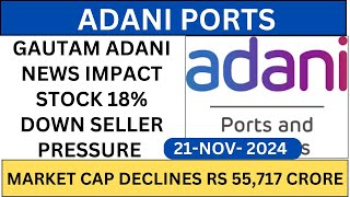 ADANI PORT SHARE 18 DOWN  ADANI PORT BREAKING NEWS TODAY  ADANI PORT SHARE TARGET 🎯 [upl. by Adnahsor]