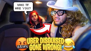 PICKED MY 15 YEAR OLD SISTER UP IN AN UBER UNDER DISGUISE AND THIS HAPPENED went terrible 🤣😒 [upl. by Marybella]