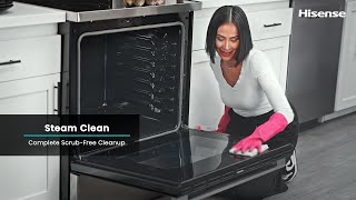 Hisense Range  How To Use Steam Clean [upl. by Ayala]