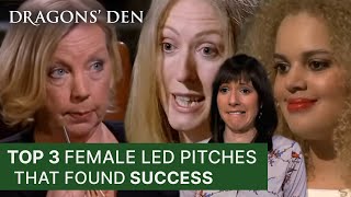 Top 3 FemaleLed Pitches That Found Success  Dragons Den [upl. by Gaal]