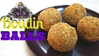 Crispy Fried Boudin Balls  Southern Pork Sausage and Rice Dressing  PoorMansGourmet [upl. by Ahsille765]