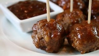 BiteSize Cranberry Meatballs recipe [upl. by Katushka]