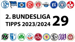 Bundesligatipps 2Liga  29Spieltag  Saison 20232024 [upl. by Dollar]