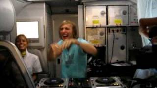 Guetta DJ set in a Vueling to Ibiza party in a plane [upl. by Aciruam942]