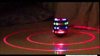 DealtoWorldcom 2Laser  LED Light Show Laser Top Gyroscope with Music Effects [upl. by Haye]