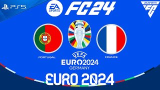 FC 24  Portugal vs France  Euro 2024 Quarter Final  PS5 Full Match [upl. by Anaerda]