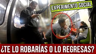 ¿Que tan honrados somos  Experimento social en el metro  Mensajeros urbanos [upl. by Eshelman]